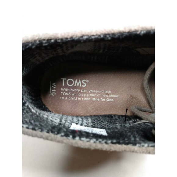 TOMS Kala Women's 3" Wedge Heel Lace Up Bootie Size 10 Taupe Desert - Picture 8 of 9